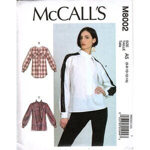 McCalls M8002 Misses 6 to 14 Blouse Uncut Sewing Pattern